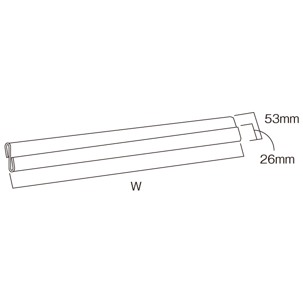 プラストッパーハーフ W1200　店舗用品　販促用品　陳列什器 2枚目