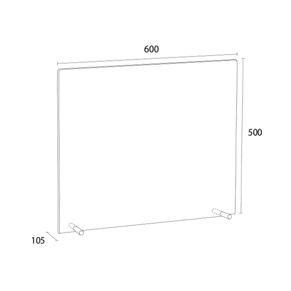 カウンター仕切板 透明 W600×H500 ｜ 商品紹介 ｜ 株式会社友屋