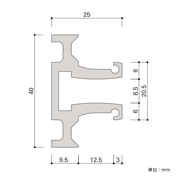 I-2レール 3m シルバー 2枚目