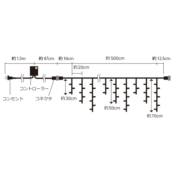 LEDつららライトⅡ ホワイト 3枚目