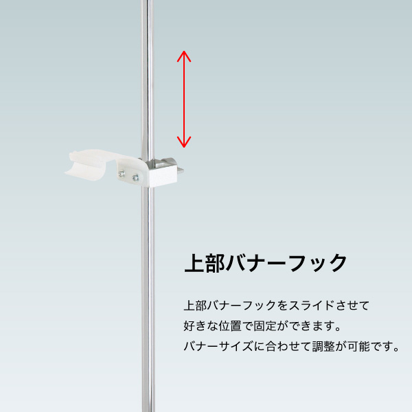 スチールバナースタンド W1200  BS-120 5枚目