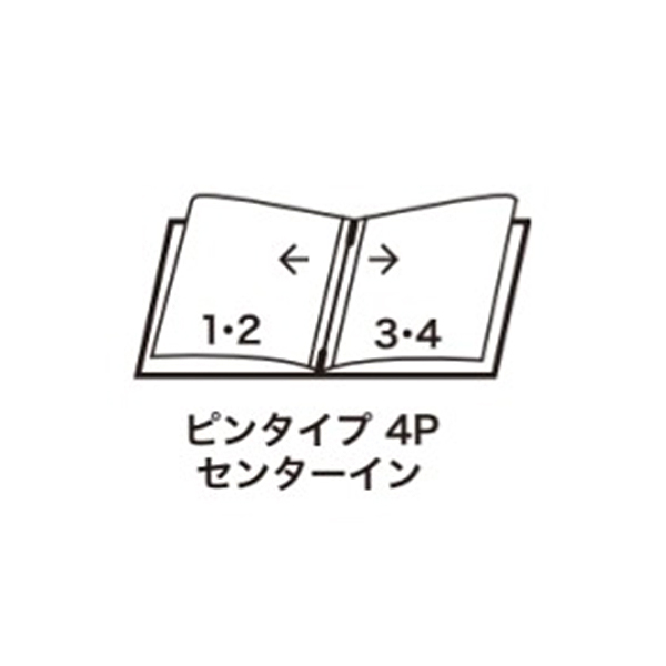 チェック柄メニュー MB-307 ヨコ中B5 Gブラック 2枚目